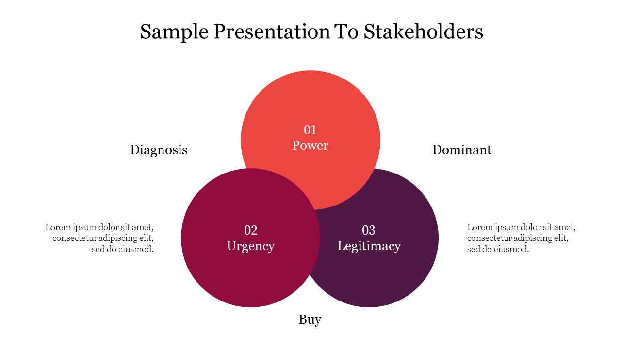 Sample Presentation To Stakeholders